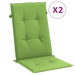 VidaXL Poduszki na krzesła z wysokim oparciem, 2 szt., zielony melanż