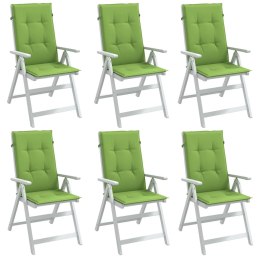 VidaXL Poduszki na krzesła z wysokim oparciem, 6 szt., zielony melanż