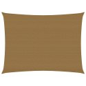 Żagiel przeciwsłoneczny, 160 g/m², kolor taupe, 2x3 m, HDPE