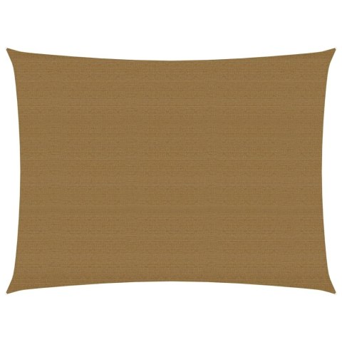 Żagiel przeciwsłoneczny, 160 g/m², kolor taupe, 2x3 m, HDPE