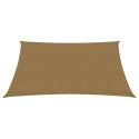 Żagiel przeciwsłoneczny, 160 g/m², kolor taupe, 2x3 m, HDPE