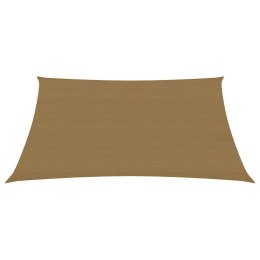 Żagiel przeciwsłoneczny, 160 g/m², kolor taupe, 2x3 m, HDPE