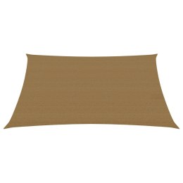 Żagiel przeciwsłoneczny, 160 g/m², kolor taupe, 3x4,5 m, HDPE