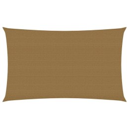 Żagiel przeciwsłoneczny, 160 g/m², kolor taupe, 2,5x5 m, HDPE