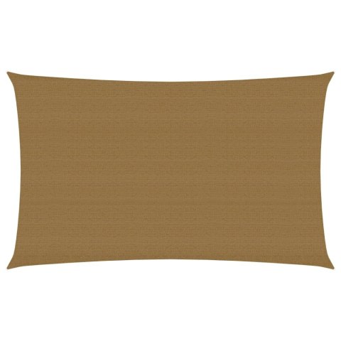 Żagiel przeciwsłoneczny, 160 g/m², kolor taupe, 2,5x5 m, HDPE