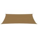 Żagiel przeciwsłoneczny, 160 g/m², kolor taupe, 2,5x5 m, HDPE