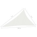 Żagiel przeciwsłoneczny, 160 g/m², biały, 4x5x6,8 m, HDPE