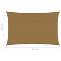 Żagiel przeciwsłoneczny, 160 g/m², kolor taupe, 2,5x4,5 m, HDPE