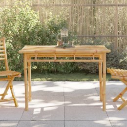 VidaXL Ogrodowy stół jadalniany, 110x55x75 cm, bambus