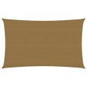 Żagiel przeciwsłoneczny, 160 g/m², kolor taupe, 2x5 m, HDPE