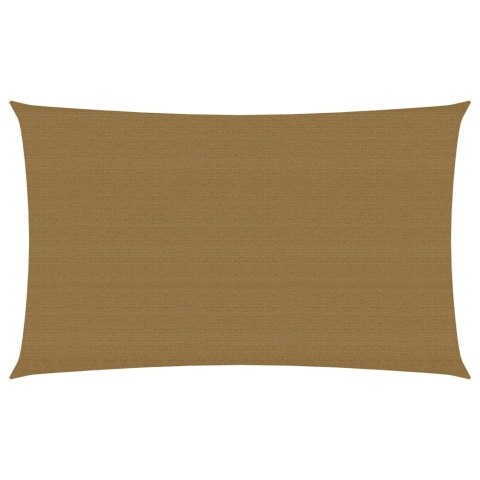 Żagiel przeciwsłoneczny, 160 g/m², kolor taupe, 2x5 m, HDPE