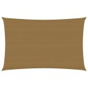 Żagiel przeciwsłoneczny, 160 g/m², kolor taupe, 3x5 m, HDPE