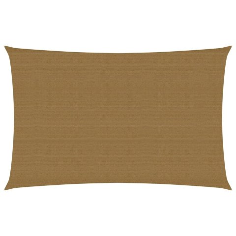 Żagiel przeciwsłoneczny, 160 g/m², kolor taupe, 3x5 m, HDPE