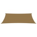 Żagiel przeciwsłoneczny, 160 g/m², kolor taupe, 3x5 m, HDPE