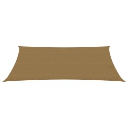 Żagiel przeciwsłoneczny, 160 g/m², kolor taupe, 3x5 m, HDPE