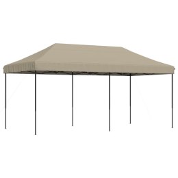 Składany namiot imprezowy typu pop-up, taupe, 580x292x315 cm