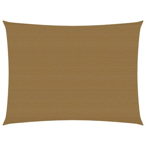 Żagiel przeciwsłoneczny, 160 g/m², kolor taupe, 2,5x4 m, HDPE