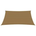 Żagiel przeciwsłoneczny, 160 g/m², kolor taupe, 2,5x4 m, HDPE