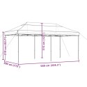 VidaXL Składany namiot imprezowy pop-up, burgundowy, 580x292x315 cm