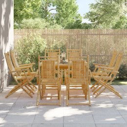 VidaXL Składane krzesła ogrodowe, 8 szt., 53x66x99 cm, bambusowe