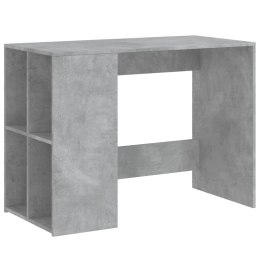 VidaXL Biurko, szarość betonu, 102x50x75 cm, materiał drewnopochodny