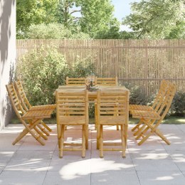 VidaXL Składane krzesła ogrodowe, 8 szt., 43x54x88 cm, bambusowe