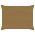 Żagiel przeciwsłoneczny, 160 g/m², taupe, 6x7 m, HDPE