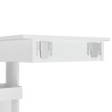 Ścienny stolik barowy, biały o wysokim połysku, 102x45x103,5 cm