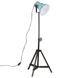 VidaXL Lampa stojąca, 25 W, postarzany niebieski, 35x35x65/95 cm, E27