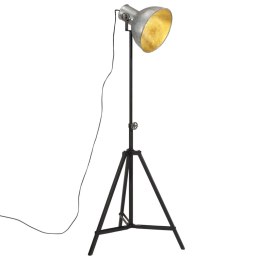 VidaXL Lampa stojąca, 25 W, srebro vintage, 61x61x90/150 cm, E27
