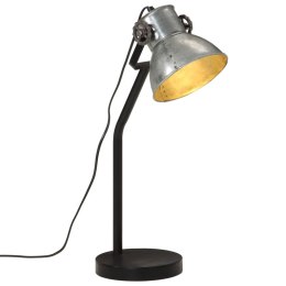 Lampa stołowa, 25 W, srebrny vintage, 17x17x60 cm, E27