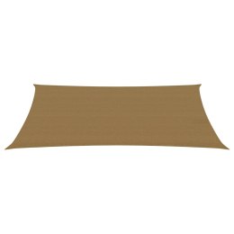 Żagiel przeciwsłoneczny, 160 g/m², taupe, 6x8 m, HDPE