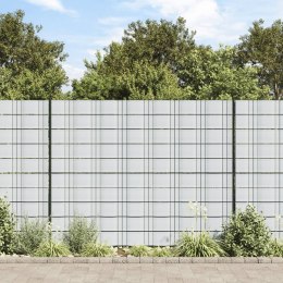 VidaXL Osłony na ogrodzenie, 10 szt., 252,5x19 cm, jasnoszare, PVC