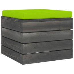 VidaXL Ogrodowe stołki z palet, 2 szt., z poduszkami, drewno sosnowe