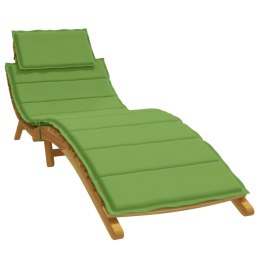 VidaXL Poduszka na leżak, zielony melanż, 186x58x3 cm, tkanina