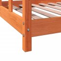 VidaXL Rama łóżka dziecięcego, woskowy brąz, 90x190 cm, drewno sosnowe