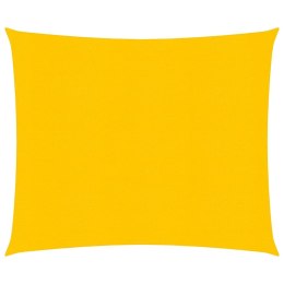 Żagiel przeciwsłoneczny, 160 g/m², żółty, 4x4 m, HDPE