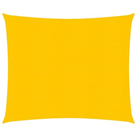 Żagiel przeciwsłoneczny, 160 g/m², żółty, 4x4 m, HDPE