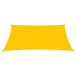 Żagiel przeciwsłoneczny, 160 g/m², żółty, 4x4 m, HDPE