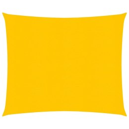 Żagiel przeciwsłoneczny, 160 g/m², żółty, 5x5 m, HDPE