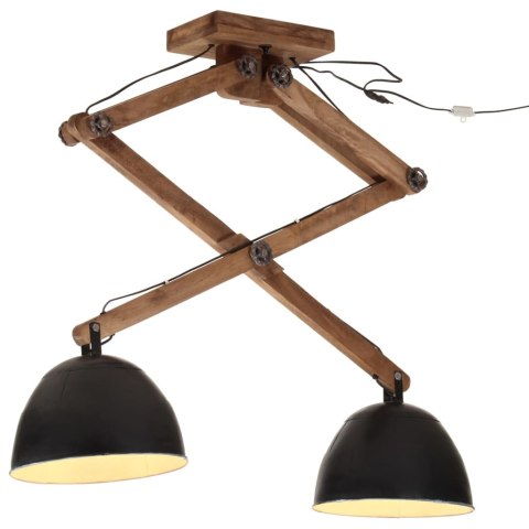 Lampa sufitowa 25 W, czarna, 29x18x85 cm, E27