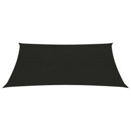 Żagiel przeciwsłoneczny, 160 g/m², czarny, 2x2,5 m, HDPE