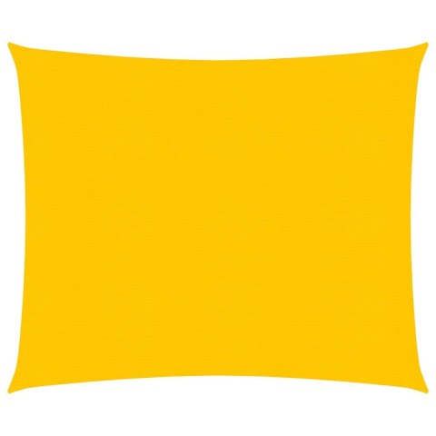 Żagiel przeciwsłoneczny, 160 g/m², żółty, 2,5x2,5 m, HDPE