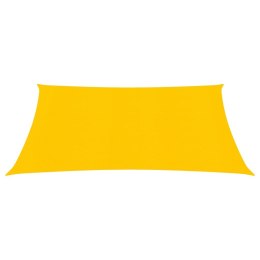 Żagiel przeciwsłoneczny, 160 g/m², żółty, 2,5x2,5 m, HDPE