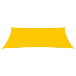 Żagiel przeciwsłoneczny, 160 g/m², żółty, 3x5 m, HDPE