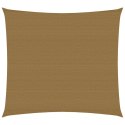 Żagiel przeciwsłoneczny, 160 g/m², kolor taupe, 3x3 m, HDPE