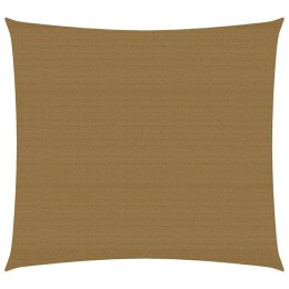 Żagiel przeciwsłoneczny, 160 g/m², kolor taupe, 3x3 m, HDPE