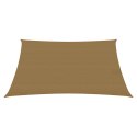 Żagiel przeciwsłoneczny, 160 g/m², kolor taupe, 3x3 m, HDPE