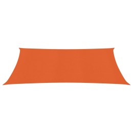 Żagiel przeciwsłoneczny, 160 g/m², pomarańczowy, 2x4 m, HDPE