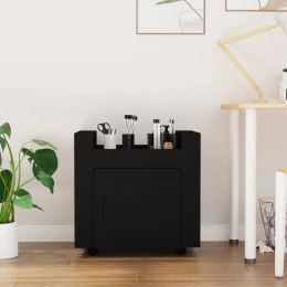 Szafka pod biurko, czarna, 60x45x60 cm, materiał drewnopochodny